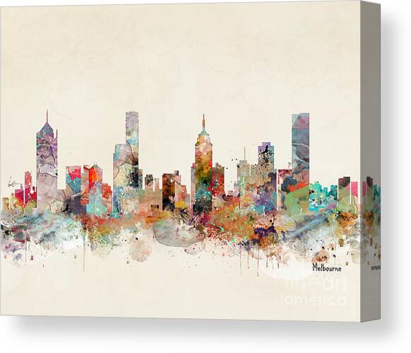 Melbourne Australia Canvas Art Print by Bri Buckley
