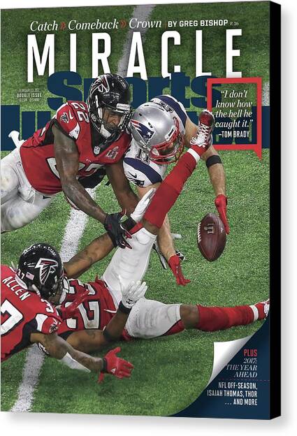 Miracle Catch, Comeback, Crown Sports Illustrated Cover Canvas Art Print by Sports Illustrated