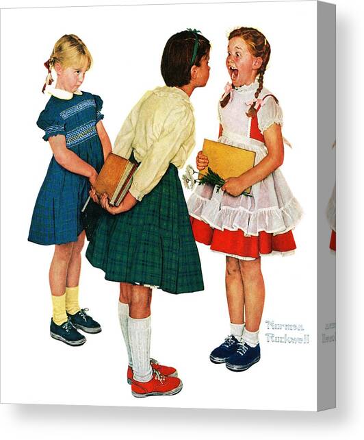 Missing Tooth Canvas Art Print by Norman Rockwell