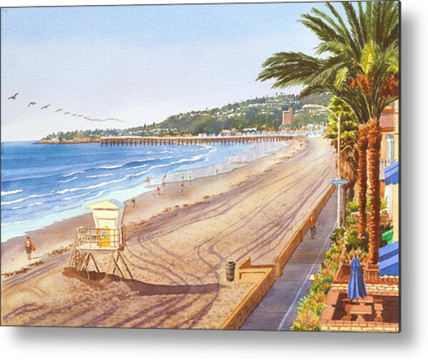 Mission Beach San Diego Metal Print