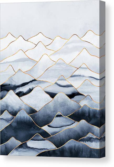 Mountains Canvas Art Print by Elisabeth Fredriksson