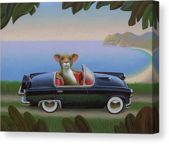 Mouster Canvas Art Print by Chris Miles