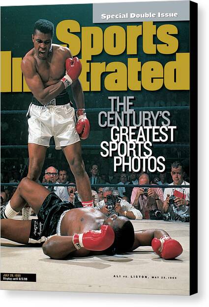 Muhammad Ali, 1965 World Heavyweight Title Sports Illustrated Cover Canvas Art Print by Sports Illustrated