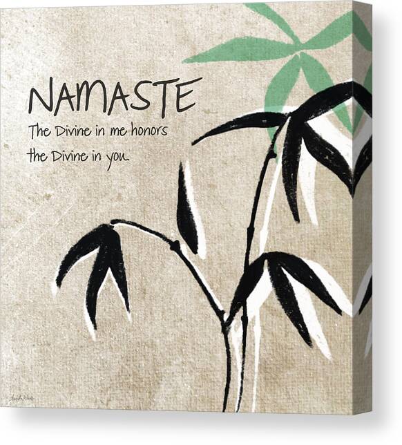 Namaste Canvas Art Print by Linda Woods