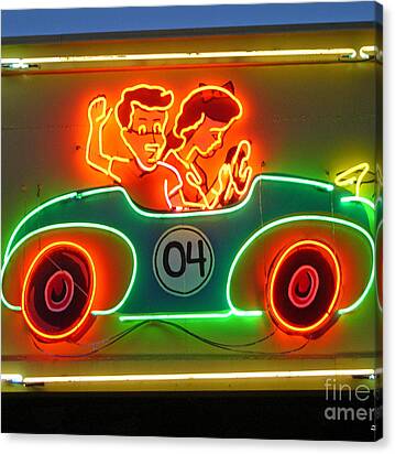 Neon Sign Kennywood Park Canvas Print