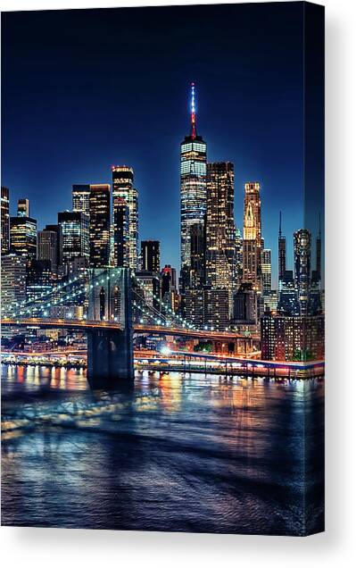 New York City Canvas Art Print by Manjik Pictures