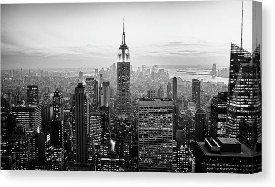 New York City Canvas Art Print by Randy Le'moine