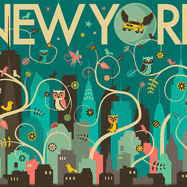 NEW YORK SKYLINE by Jazzberry Blue