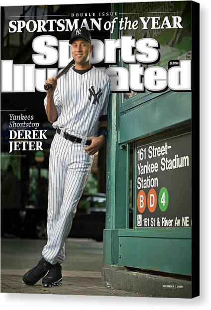 New York Yankees Derek Jeter, 2009 Sportsman Of The Year Sports Illustrated Cover Canvas Art Print by Sports Illustrated