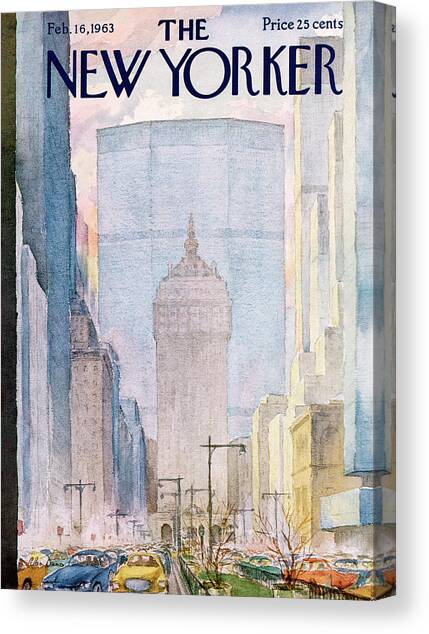 New Yorker February 16th, 1963 Canvas Art Print by Alan Dunn