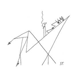 New Yorker January 26th, 1957 by Saul Steinberg