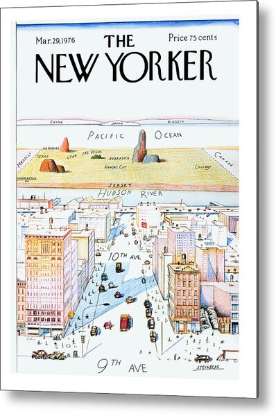 New Yorker March 29, 1976 Metal Print