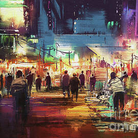 night market by Tithi Luadthong