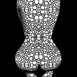 Nude Art - Vulnerable - Black And White By Sharon Cummings by Sharon Cummings