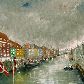 Nyhavn Copenhagen by Juan  Bosco