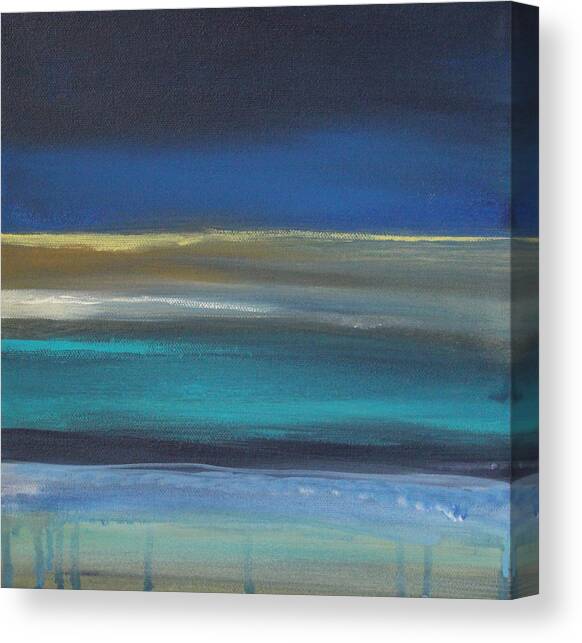 Ocean Blue 2 Canvas Art Print by Linda Woods