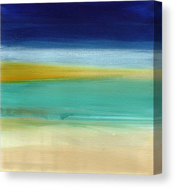 Ocean Blue 3- Art by Linda Woods Canvas Art Print by Linda Woods