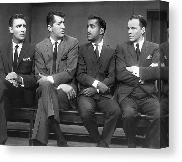 Ocean's Eleven Rat Pack Canvas Art Print by Underwood Archives