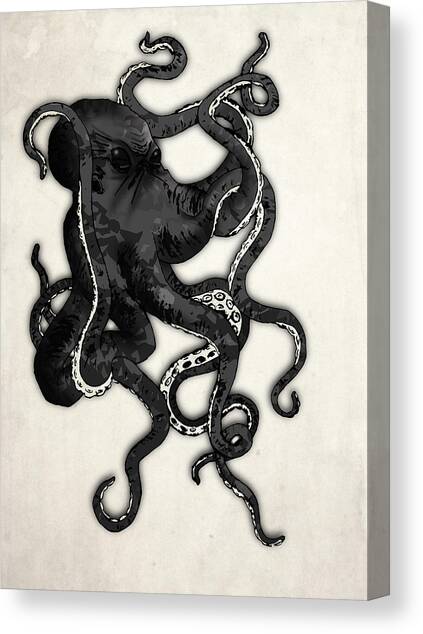 Octopus Canvas Art Print by Nicklas Gustafsson