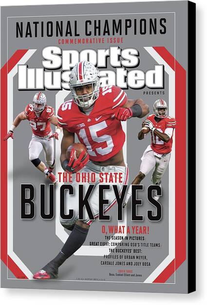 Ohio State University 2014 Ncaa National Champions Sports Illustrated Cover Canvas Art Print by Sports Illustrated