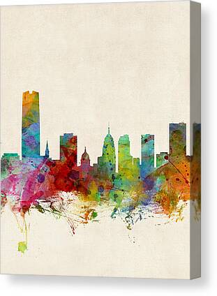 Oklahoma City Skyline Canvas Prints for Sale