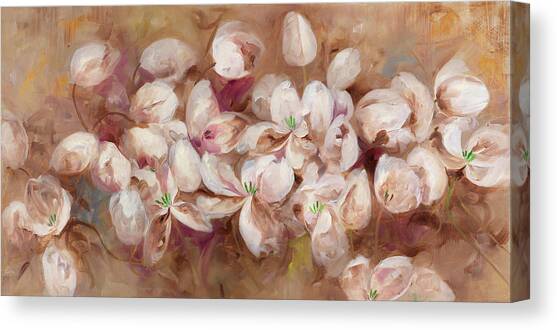 Opening Tulips Canvas Art Print by Li Bo
