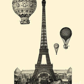 parisian balloon flight by Madame Memento
