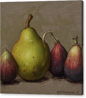 Pear And Figs Canvas Print