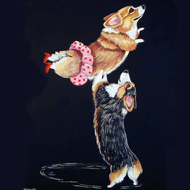 Pembroke Welsh Corgi Her Red Shoes by Lyn Cook