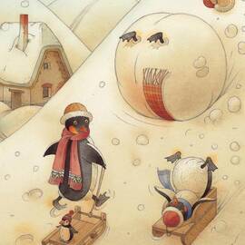 Penguins by Kestutis Kasparavicius