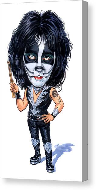 Peter Criss Canvas Art Print by Art