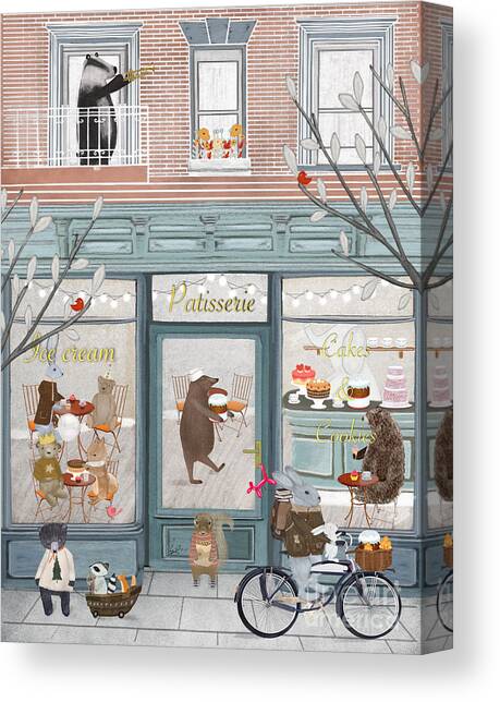 Petite Patisserie Canvas Art Print by Bri Buckley