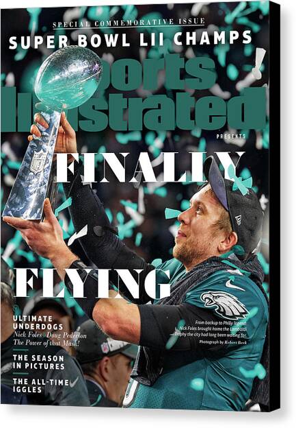 Philadelphia Eagles, Super Bowl LII Champions Commemorative Issue Cover Canvas Art Print by Sports Illustrated