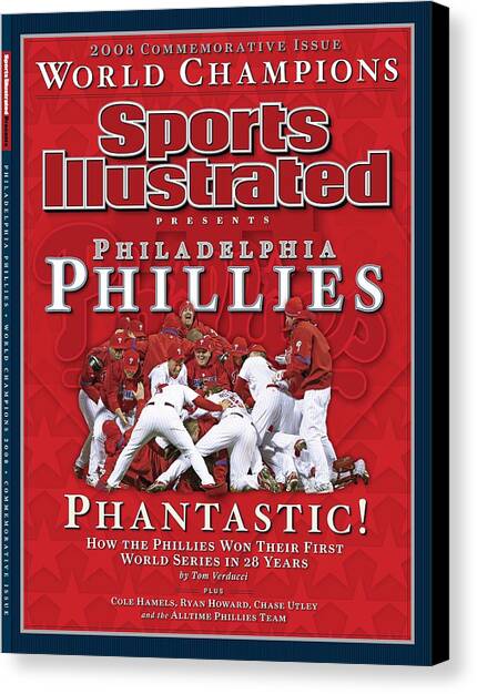 Philadelphia Phillies Vs Tampa Bay Rays, 2008 World Series Sports Illustrated Cover Canvas Art Print by Sports Illustrated