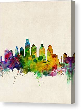 Philadelphia Skyline Canvas Prints for Sale