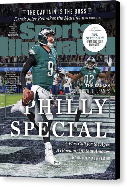 Philly Special The Eagles, Super Bowl Lii Champs Sports Illustrated Cover Canvas Art Print by Sports Illustrated