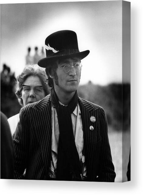 Photo Of Beatles And John Lennon And Canvas Art Print by David Redfern