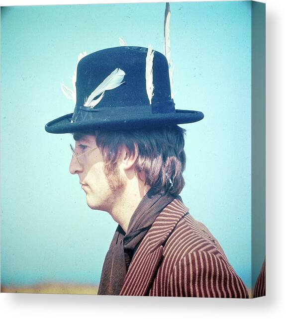 Photo Of John Lennon Canvas Art Print by David Redfern