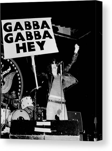 Photo Of Ramones Canvas Art Print by Larry Hulst