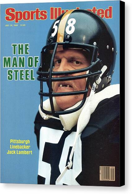Pittsburgh Steelers Jack Lambert. Sports Illustrated Cover Canvas Art Print by Sports Illustrated