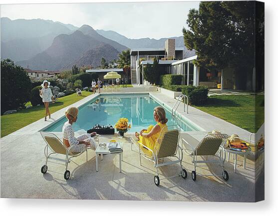 Poolside Gossip Canvas Art Print by Slim Aarons