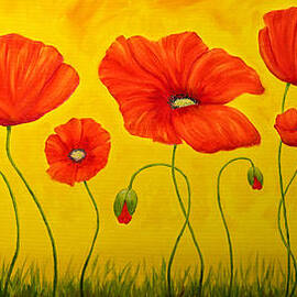 Poppies at the time of by Veikko Suikkanen