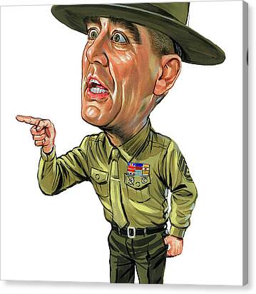 R. Lee Ermey As Gunnery Sergeant Hartman Canvas Print