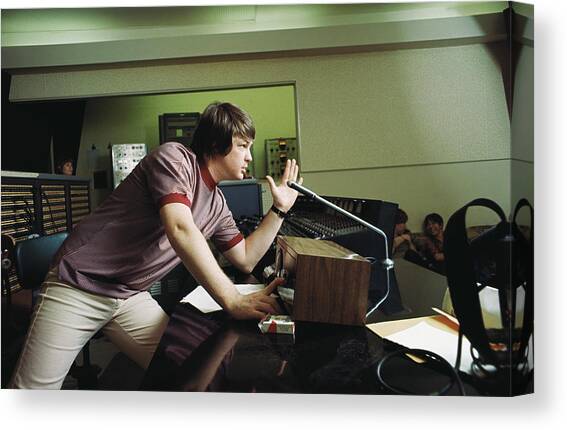 Recording Pet Sounds Canvas Art Print by Michael Ochs Archives