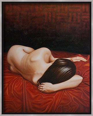 Nudes Framed Canvas Prints for Sale