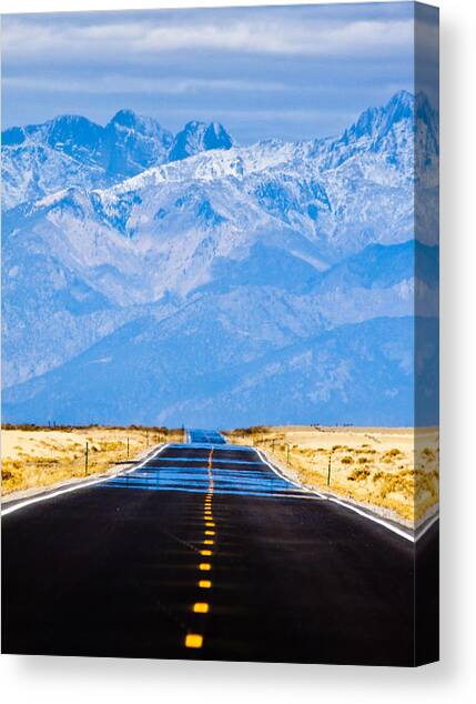Road to the Mountains Canvas Art Print by Alexis Birkill