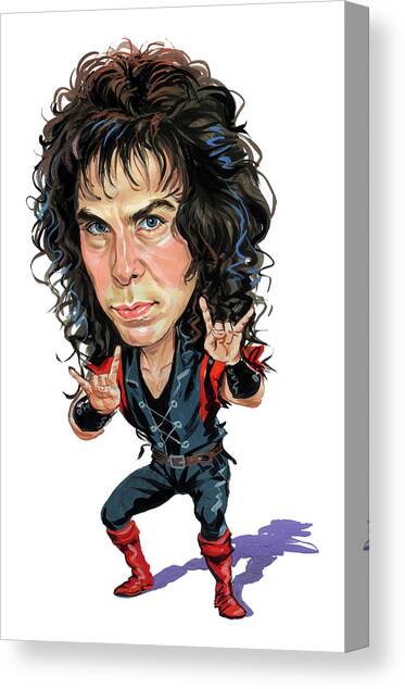 Ronnie James Dio Canvas Art Print by Art