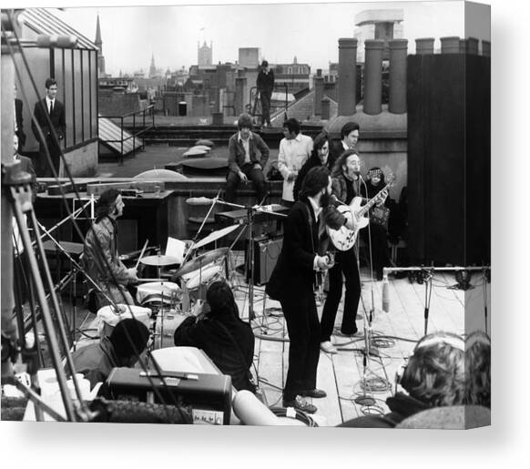 Rooftop Beatles Canvas Art Print by Express
