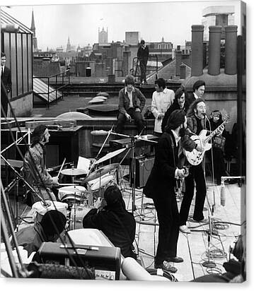 Rooftop Beatles Canvas Print