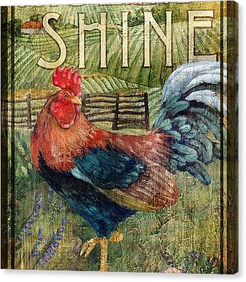 Rooster Signs 2 Canvas Print